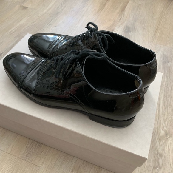 Jimmy Choo Pen Patent Black loafers in size 41. - Picture 4 of 5